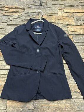 Mountain Horse Splendor Event Jacket Sz M Equestrian Blue Competition